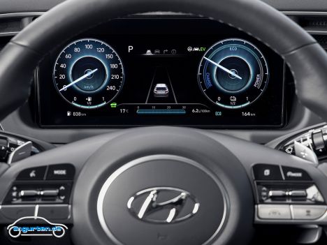 Hyundai Tucson 2021 - Lenkrad und Kombiinstrument