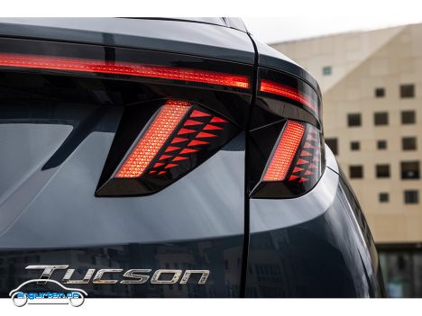 Hyundai Tucson 2021 - Heckleuchte Detail