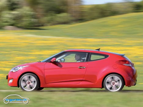 Hyundai Veloster - auf der Fahrerseite hat der nur eine Tür.