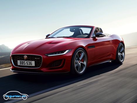 Jaguar F-Type Cabrio Facelift 2020 - Frontansicht Rot
