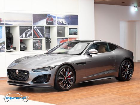 Jaguar F-Type Facelift 2020 - Frontansicht grau