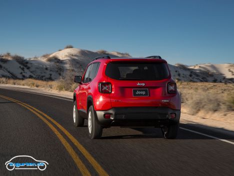 Jeep Renegade Latitude - Es gibt zwei Versionen des Basis-Offroaders: Latitude und Trailhawk.