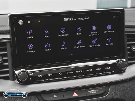 Kia Ceed sw Facelift MJ 2022 - Infodisplay - Mittelkonsole