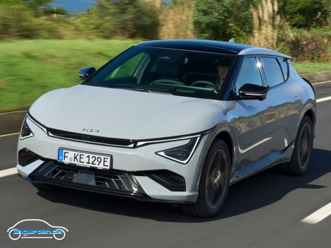Kia EV6 Facelift (MJ 2026) - Front in Wolfgrau