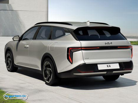 Kia K4 Sportswagon (MJ 2026) - Gegenüber dem Fünftürer bietet der Kombi etwa 25 cm mehr Raum in der Länge.