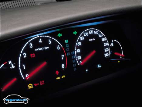 Kia Opirus - Instrumente, Tachometer, Drehzahlmesser