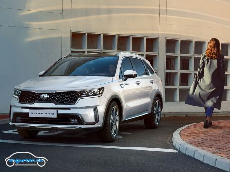 Der neue Kia Sorento - Aber die Front gefällt uns durchaus.