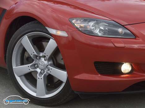 Mazda RX 8 - Felge, Frontscheinwerfer, Nebelleuchten