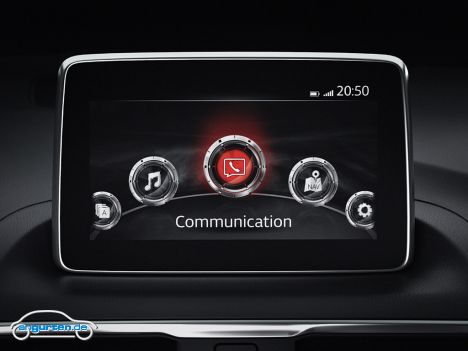 Mazda3 Limousine - Navi, Smartphone Integration und ein Bose Soundsystem - alles bestellbar.