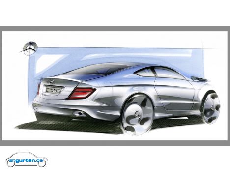 Mercedes C-Klasse Coupe - Designskizze