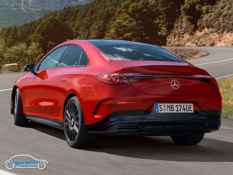 Mercedes CLA (2025) - Heckansicht rot