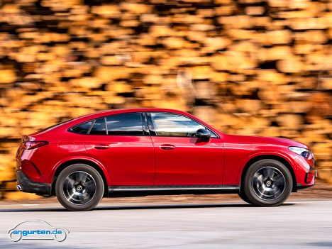 Die Silhouette des GLC Coupe ergibt eine diesmal nahezu komplett runde Sache.