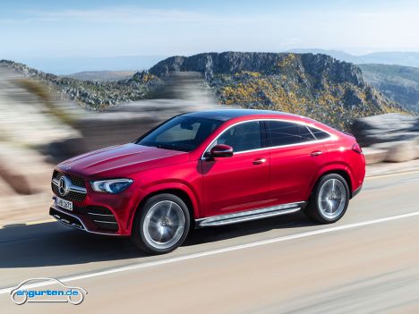 Mercedes GLE Coupe - Frontansicht in rot