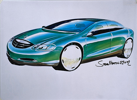 Mercedes S-Klasse, Designskizze