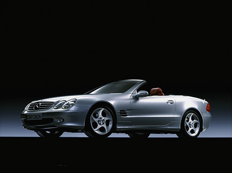 Mercedes SL - Studioaufnahme Front/Seite