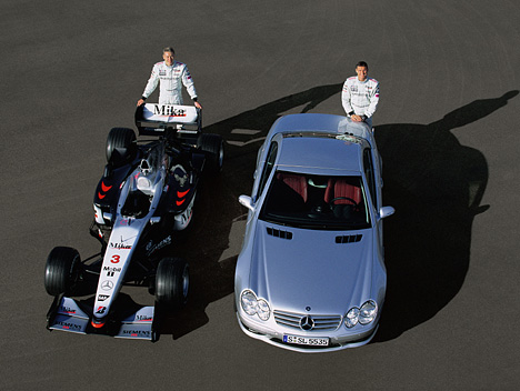 Mercedes SL - SL und Formel 1 Silberpfeil