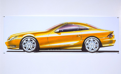 Mercedes SL - Designskizze