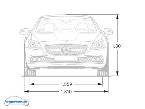 Mercedes SLK - Abmessungen