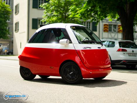 Microlino - So nennt sich ein spannendes, kleines Elektroauto, das auf der Grundlage der BMW Isetta aus den 50er Jahren basiert.