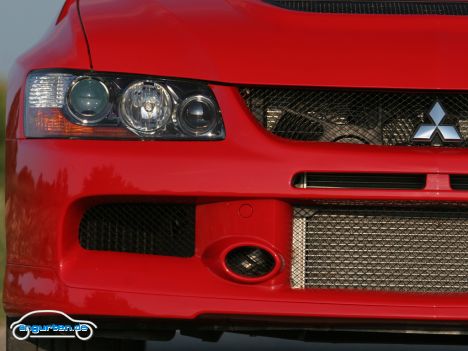 Mitsubishi Lancer Evolution iX, Detail Frontscheinwerfer