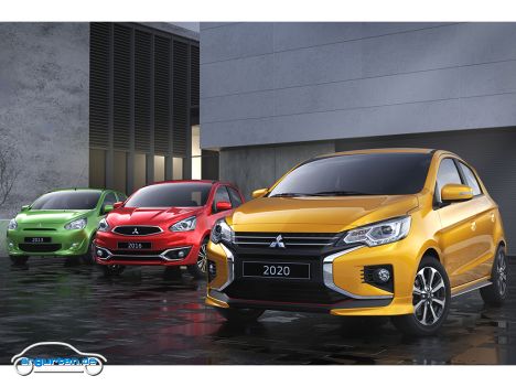 Mitsubishi Space Star Facelift - Die Generationen des Space Star