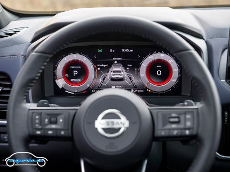 Nissan Qashqai 2021 - Lenkrad und Kombiinstrument