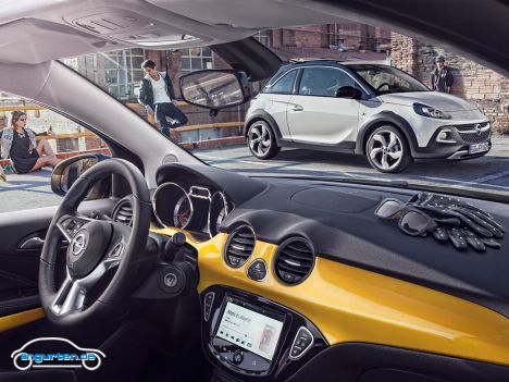 Opel Adam Rocks - Die farblichen Anpassungsmöglichkeiten bleiben auch wie beim normalen Adam.