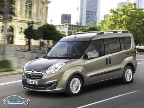 Der neue Opel Combo D - Nahezu baugleich (Abmessungen) ist er quasi ein Schwestermodell des Fiat Doblo