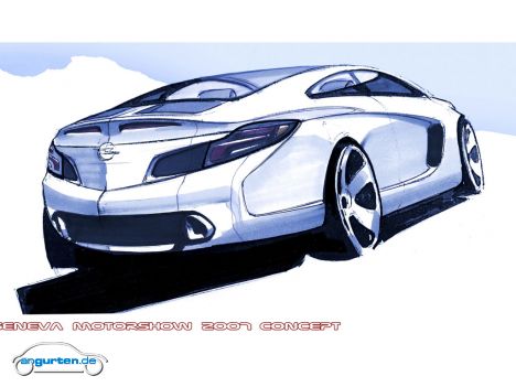 Opel GTC Concept, Designskizze