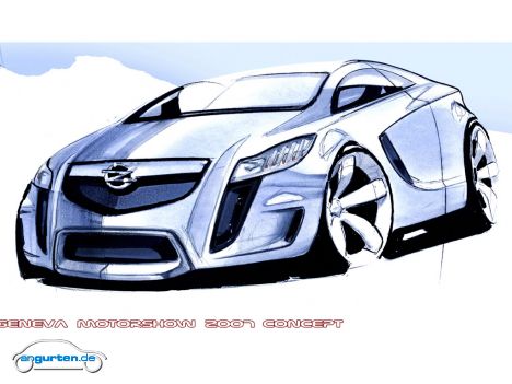 Opel GTC Concept, Designskizze