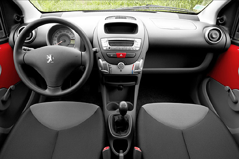 Peugeot 107, Innenraum