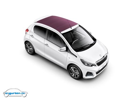 Peugeot 108 TOP! - Zusätzlich zu der geschlossenen Variante gibt es den Peugeot 108 in der Version TOP! auch mit Faltdach.