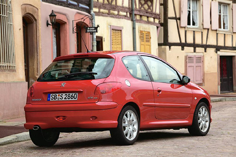 Peugeot 206, Heck