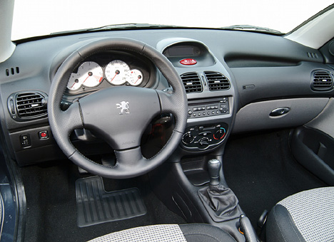 Peugeot 206 CC, Cockpit