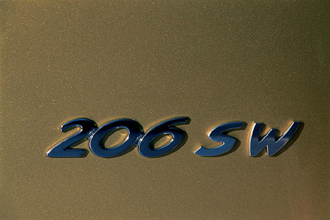 Peugeot 206sw - Schriftzug
