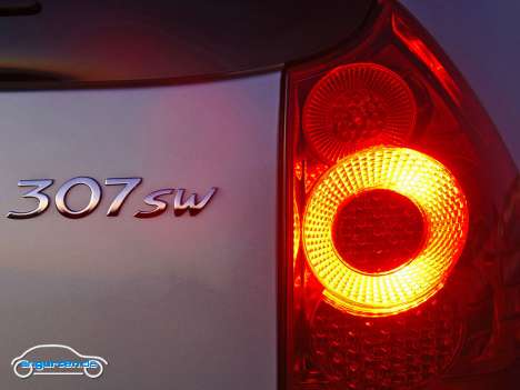 Peugeot 307 - Detail: Heckleuchte