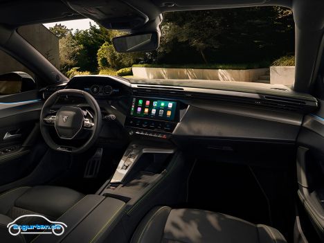 Peugeot 308 Facelift 2026 - Der Innenraum bleibt weitestgehend unverändert.