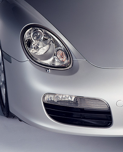 Porsche Boxster, Detail Frontscheinwerfer