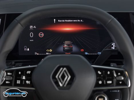 Neuer Renault Espace 2023 - Fahrer-Info-Display