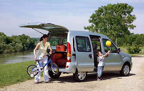 Alle Sportgeräte im Griff: Freizeitmobil Renault Kangoo