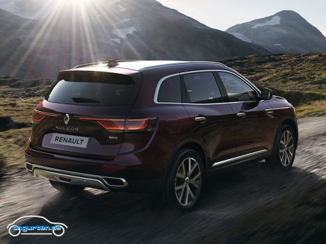 Renault Koleos Facelift 2020 - Heckansicht in Mangostan-Rot