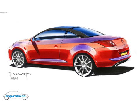 Renault Megane Coupe Cabriolet - Designskizze