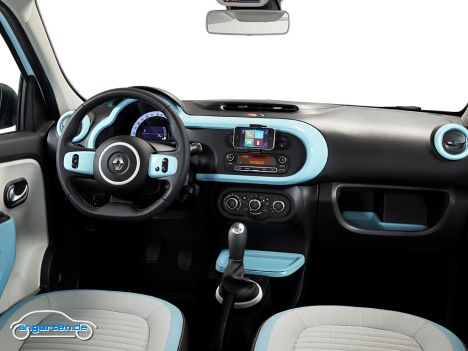 Renault Twingo 2014 - Der Innenraum ist deutlich gefälliger als beim alten Twingo.