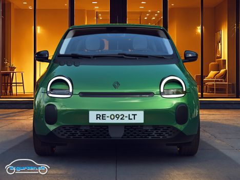 Der neue Renault Twingo E-Tech electric - Gefällige und freundliche Umsetzung der Scheinwerfer des Ur-Twingos.