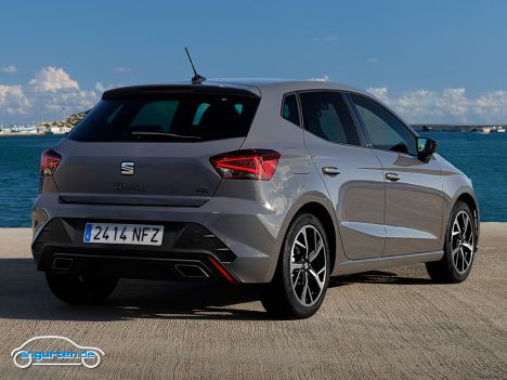 Seat Ibiza MJ 2026 (Facelift 2025) - Die Änderungen am Heck beschränken sich im Wesentlichen auf den Bereich des Stoßfängers.
