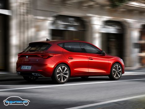 Der neue Seat Leon - Heckansicht, seitlich