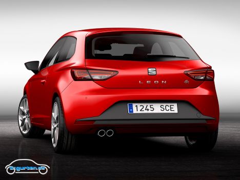 Seat Leon SC 2013 - Er wirkt auch deutlich Coupéhafter als sein Fünftüriger Bruder.