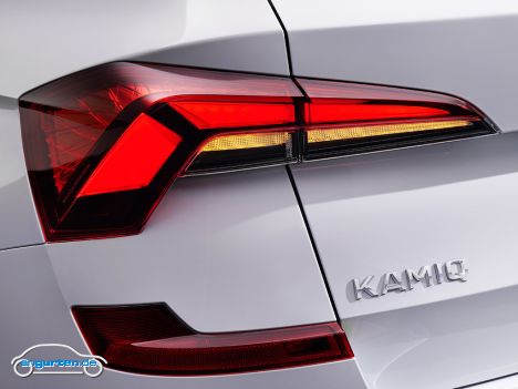 Skoda Kamiq Facelift 2023 - Heckleuchte im Detail