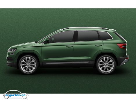 Skoda Karoq - Farbe: Emerald Grün