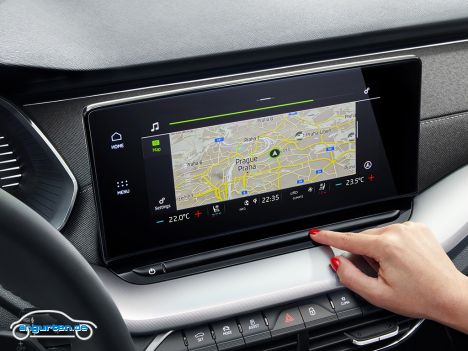 Der neue Skoda Octavia IV - Großer Touchscreen für nahezu alles.